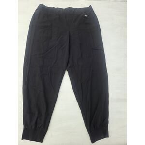Climate Right Womens 2XL Black Medical Jogger Scrub Pants Stretch Work